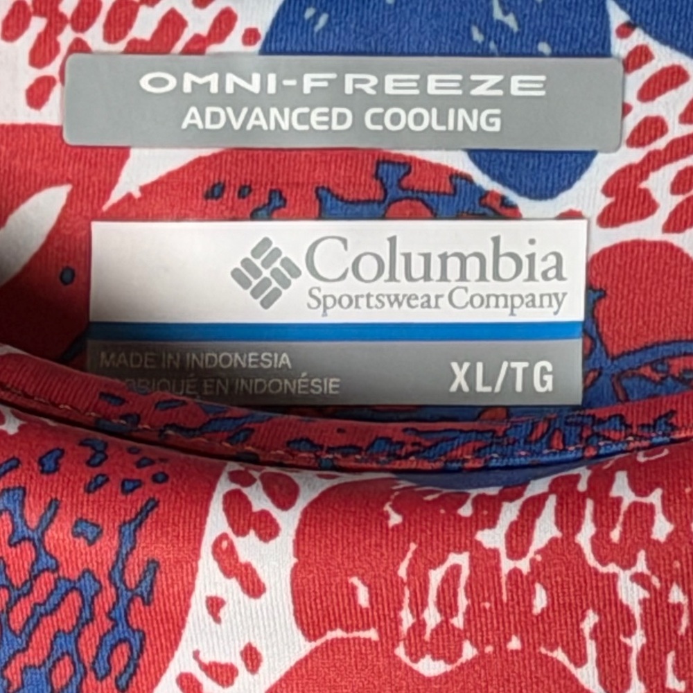 Columbia Red, White and Blue Floral Performance Dress - SZ XL - Picture 3 of 4